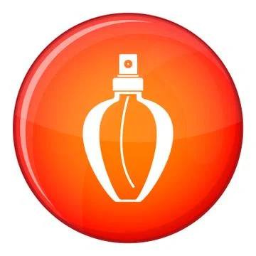 Parfume bottle icon, flat style Stock Illustration