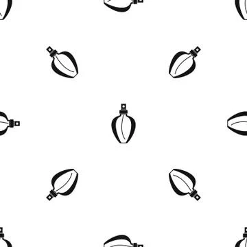 Parfume bottle pattern seamless black Illustrazione stock
