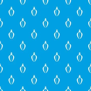 Parfume bottle pattern seamless blue Illustrazione stock