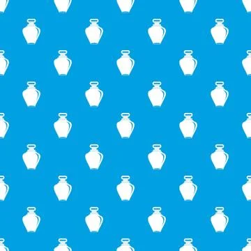 Parfume bottle pattern seamless blue Stock Illustration