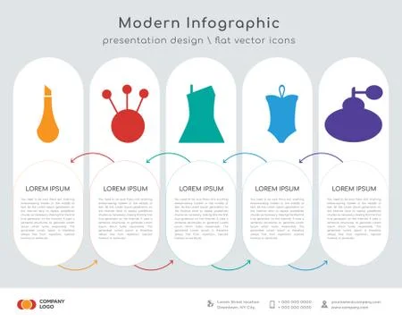 Parfume infographics design Stock Illustration