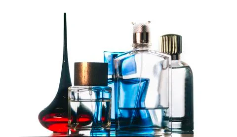 Parfume On White Stock Photos