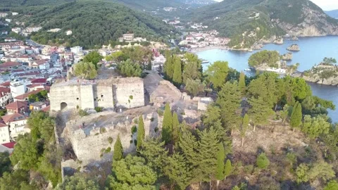 Parga Castle Stock Footage 243722113