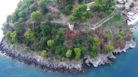 Parga's  castle Stock Footage 135175904