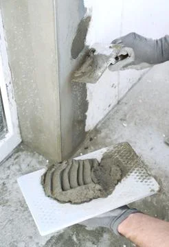 Parget on the wall Stock Photos