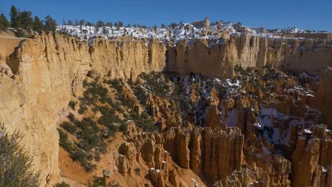 Paria View. Bryce Canyon in Winter. Utah, USA Stock Footage 126979929