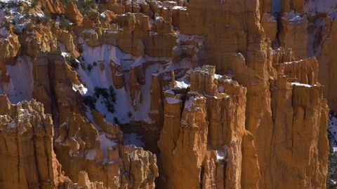 Paria View. Bryce Canyon in Winter. Utah, USA Stock-Footage 126980031