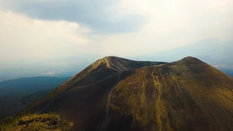 Paricutin volcano and forest aerial	 Stock Footage 115055853