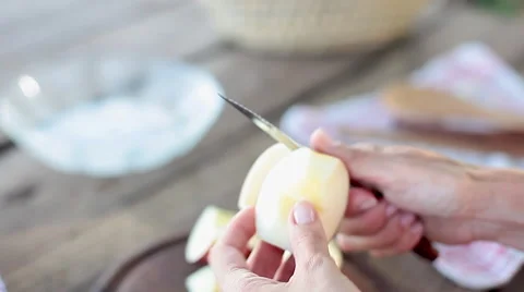 Paring apple Stock Footage 63292270