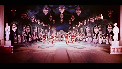 PARIS - 1955 - A ballet begins at the Paris Opera house. Stock Footage 328166853