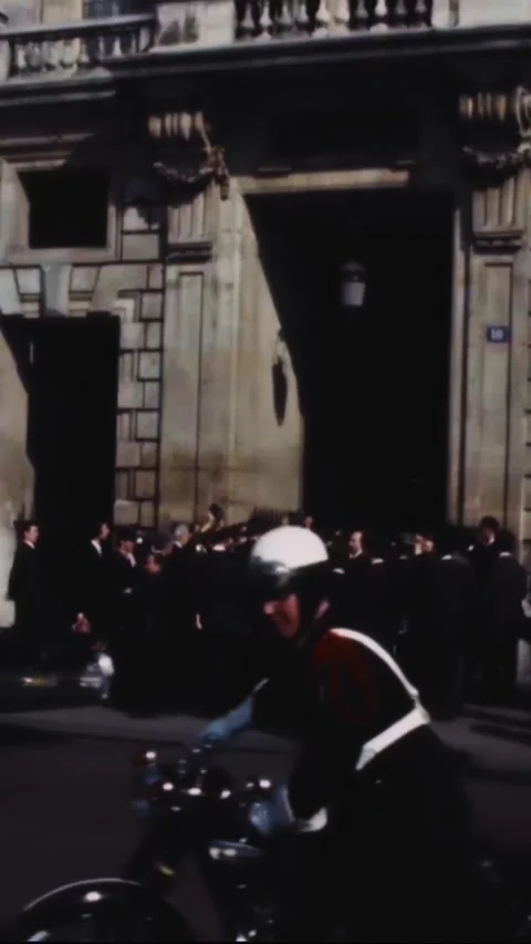 PARIS - 1969 - Buzz Aldrin, Michael Collins and Neil Armstrong receive medals Video stock 342655343