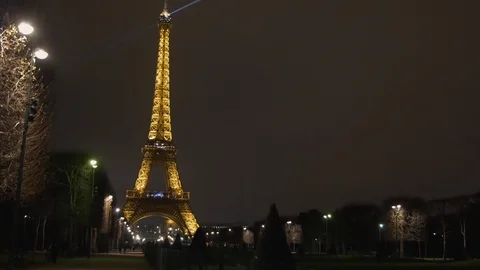 Paris 2019 Eiffel Tower 4K Stock Footage
