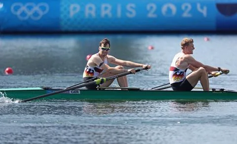 Paris 2024 Olympic Games - Rowing, Vaires Sur Marne, France - 28 Jul 2024 Fotos de archivo