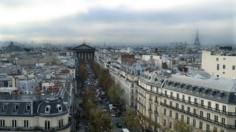 Paris from above, clip 3 Stock Footage 44458988