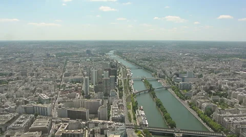 Paris from above Stock Footage 50111206