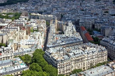 Paris From Above Stock Photos