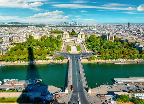 Paris from above Fotos Stock