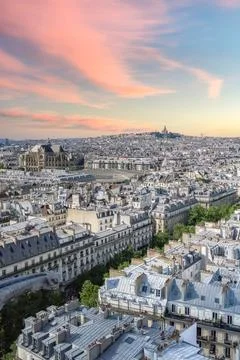 Paris, aerial view of the city Foto stock