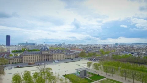 Paris Aerial View Stock Footage 97235636
