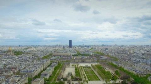 Paris Aerial View Stock Footage 97235916