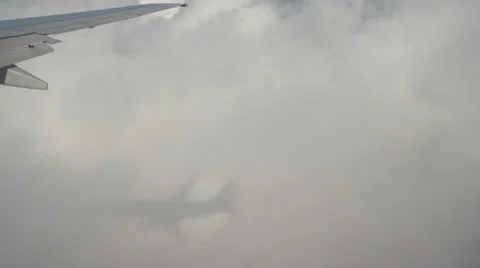Paris Airplane Cloud Shadow 001 Stock Footage 37250955