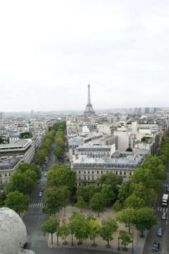 Paris and the Eiffel Tower Foto stock