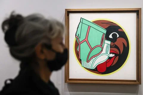 'Paris and Nowhere Else 1945-1972' art exhibition at Immigration Museum in Paris Stock Photos
