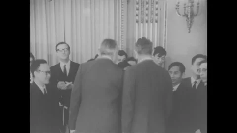 PARIS AND WASHINGTON DC - 1968 - North Vietnamese leaders stall peace Stock-Footage 340649105
