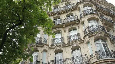Paris apartments. Video stock 11136608