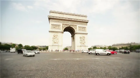 Paris Arc de Triomphe 01 Stock Footage 27968712