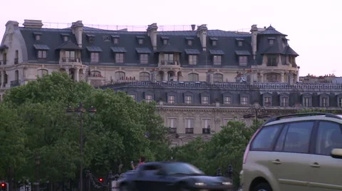 Paris, The Arc de Triomphe building Stock Footage 46297572