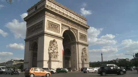 Paris - Arc de triomphe Stock Footage 7766767