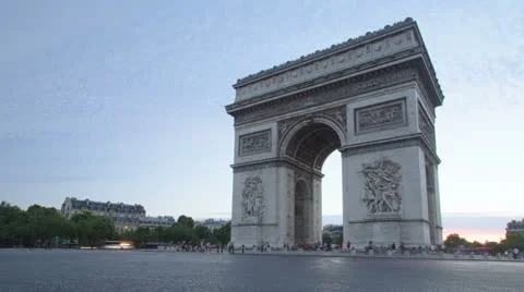 Paris - Arc De Triomphe Stock-Footage 26802808