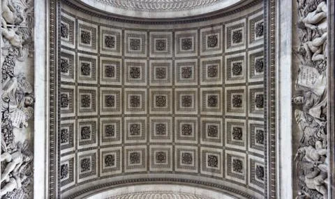 Paris, arc de triomphe Stock Photos