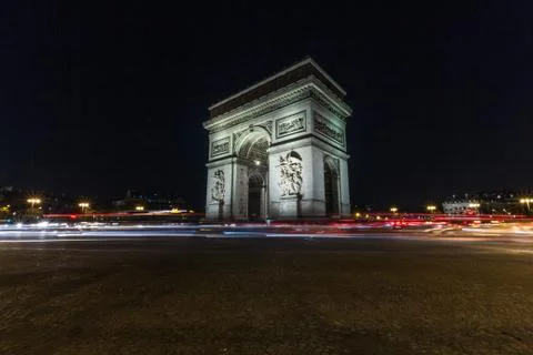 PARIS ARC DE TRIOMPHE Stock Photos