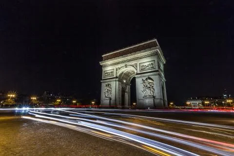 PARIS ARC DE TRIOMPHE Stock Photos