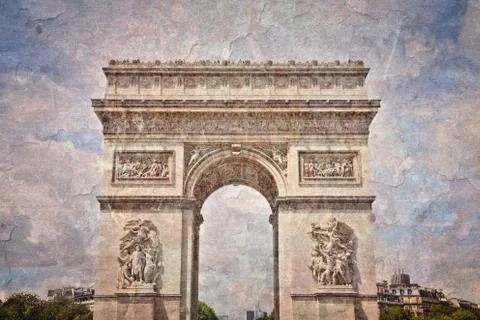 Paris - Arc de Triomphe 写真素材