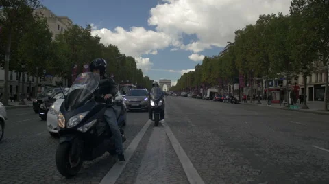 Paris arc of Triumph - background Stock Footage 55915992