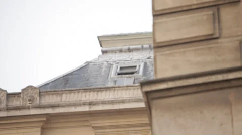 PARIS ARCHITECTURE ROOFTOP Stock Footage 28010304