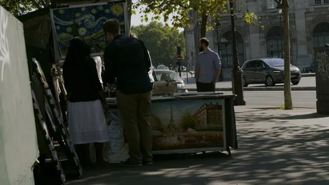 PARIS ART Video stock 95190711