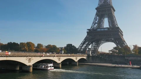 Paris best view, Eiffel Tower Stock Footage