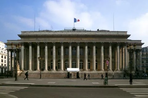 The Paris Bourse Stock Photos