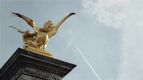 Paris - Bridge Alexander III Stock Footage 50633207