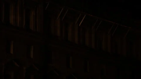 PARIS BUILDING LIGHTING UP AT NIGHT Stock Footage 28676861