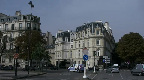 Paris buildings and streets Stock Footage 41126401