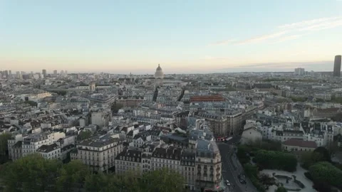 Paris Buildings Stock Footage 345392970