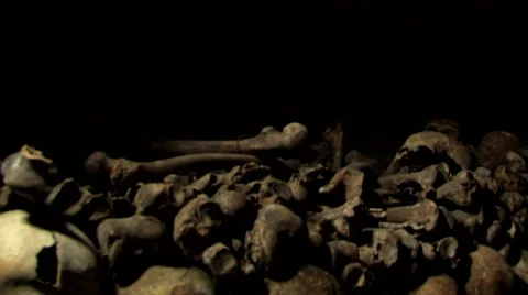 Paris Catacombs Multiple Clips Series1 at 59.9fps Stock-Footage 43172298