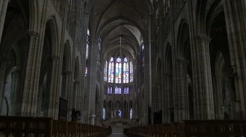 Paris Cathedral Stock-Footage 55780298
