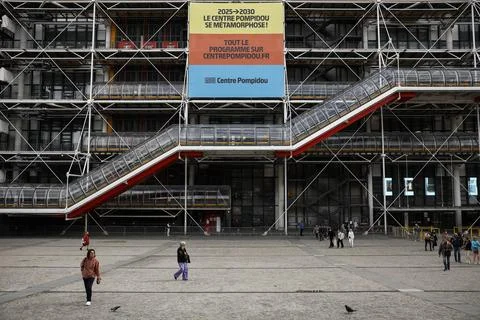 Paris' Centre Pompidou closes for five-year renovation, France - 22 Sep 2025 Stock Photos
