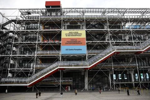 Paris' Centre Pompidou closes for five-year renovation, France - 22 Sep 2025 Stock Photos